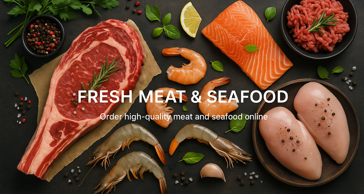 Fresh meat selection